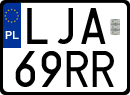 License plates of Poland, Special vehicles and motorcycles