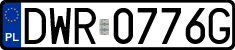 License plates of Poland, Regular car plates
