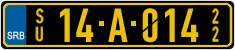 License plate of Serbia, Diplomatic