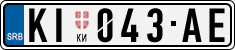 License plate of Serbia, Cars