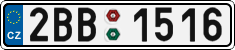 License plate of the Czech Republic, Cars (2001)