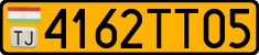 License plate of Tajikistan, Public transport (2009)