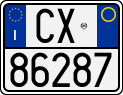 License plate of Italy, Motorcycles (1994 year series)