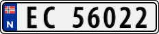 License plate of Norway, Cars