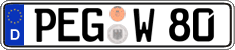 German license plate, Regular plates