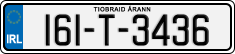 License plate of Ireland, Regular plates