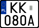 License plates of Poland, Special vehicles and motorcycles