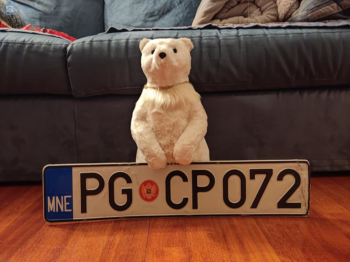 PG CP072, License plate without vehicle 