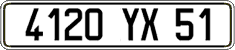 French license plate, FNI