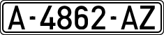 License plates of Spain, 1971 year series