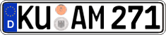 German license plate, Regular plates