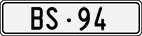 License plate of Switzerland, Cars