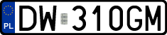 License plates of Poland, Regular car plates