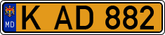 License plate of Moldova, Public transport (1992)
