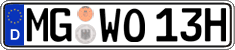 German license plate, Plates for oldtimers (type 