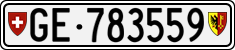 License plate of Switzerland, Cars