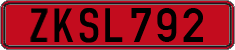 License plate of Cyprus, Rental cars