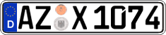 German license plate, Regular plates