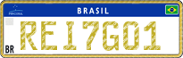 License plate of Brazil, Diplomatic (Mercosul)