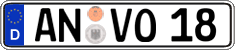 German license plate, Regular plates
