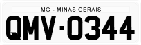 License plate of Brazil, Authorities (1990)