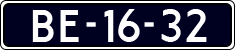License plate of the Netherlands, Imported oldtimers (commercial vehicles)