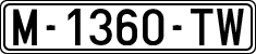 License plates of Spain, 1971 year series