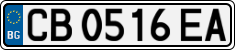 License plate of Bulgaria, Cars