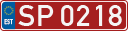 License plate of Estonia, Sportcars