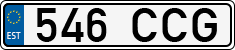 License plate of Estonia, Regular car plates