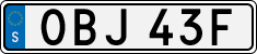 License plate of Sweden, Regular plates