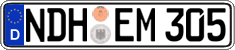 German license plate, Regular plates