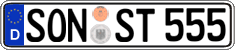 German license plate, Regular plates