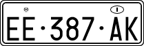 License plate of Italy, Temporary