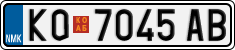 License plate of North Macedonia, Regular plates (2012)