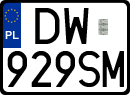 License plates of Poland, Regular car plates