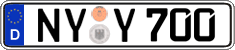 German license plate, Regular plates
