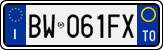 License plate of Italy, Cars (1994 year series)