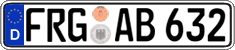 German license plate, Regular plates