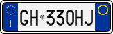 License plate of Italy, Cars (1994 year series)