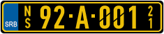 License plate of Serbia, Diplomatic