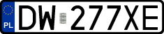 License plates of Poland, Regular car plates