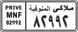 License plate of Egypt, Cars (1999)