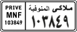 License plate of Egypt, Cars (1999)