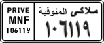 License plate of Egypt, Cars (1999)