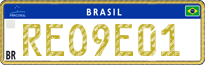 License plate of Brazil, Diplomatic (Mercosul)