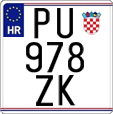 License plate of Croatia, Motorcycles