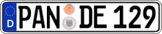 German license plate, Regular plates