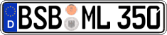 German license plate, Regular plates