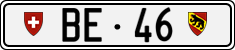 License plate of Switzerland, Cars